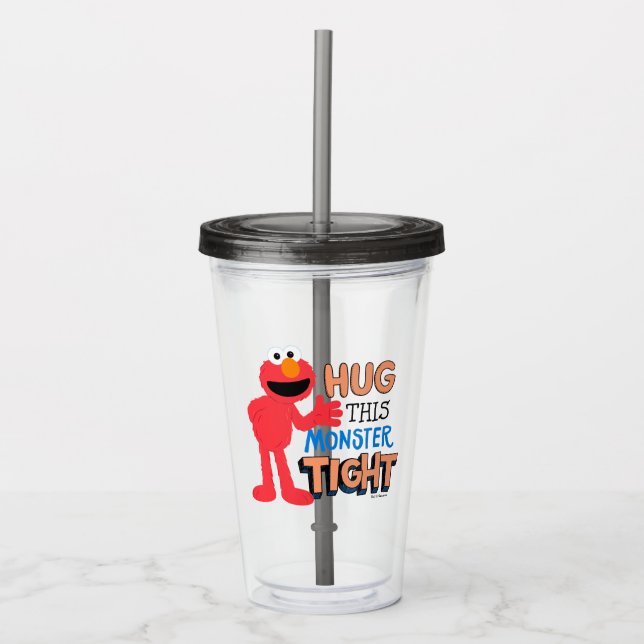 Elmo | Hug this Monster Tight Acrylic Tumbler (Front)