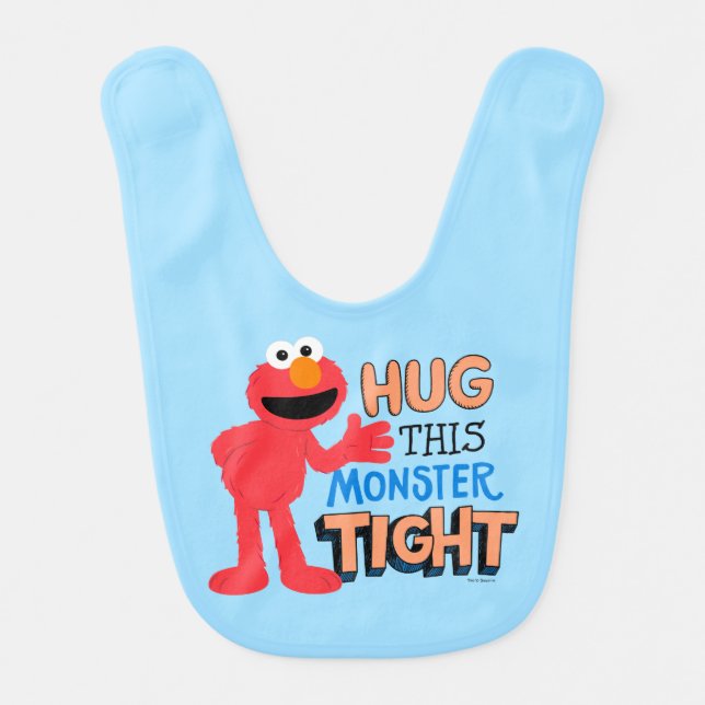 Elmo | Hug this Monster Tight Baby Bib (Front)