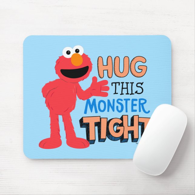 Elmo | Hug this Monster Tight Mouse Pad (With Mouse)