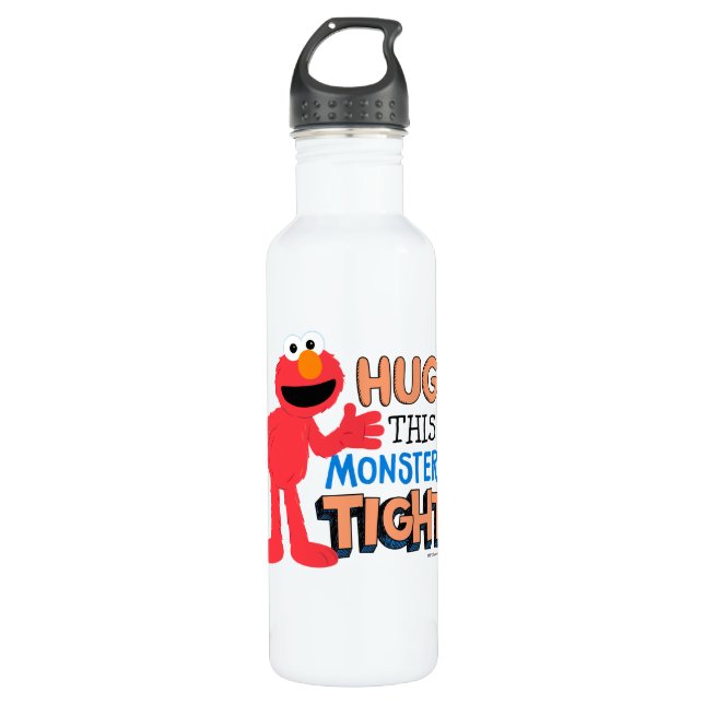 Elmo | Hug this Monster Tight Stainless Steel Water Bottle (Front)