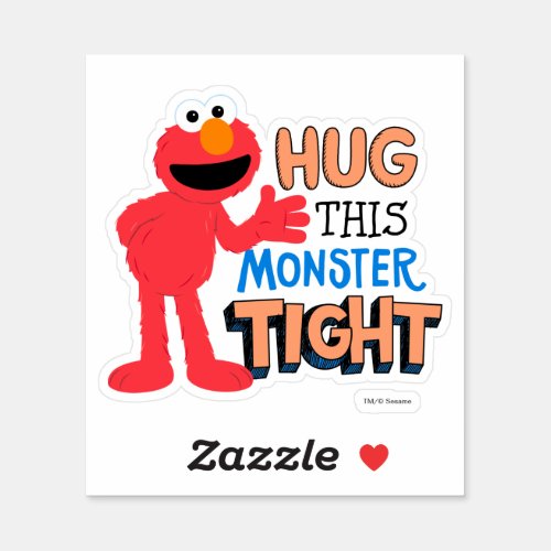 Elmo  Hug this Monster Tight Sticker