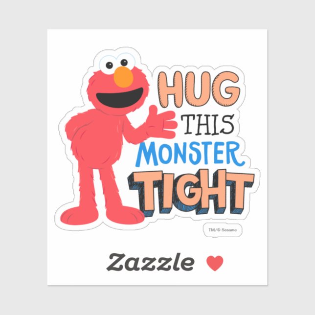Elmo | Hug this Monster Tight Sticker (Sheet)