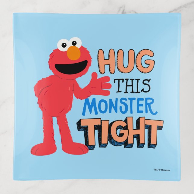 Elmo | Hug this Monster Tight Trinket Tray (Front)