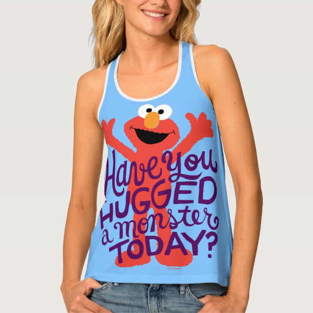 Elmo Hugging Tank Top (Front)