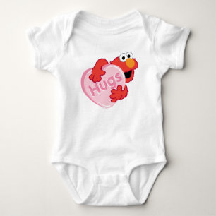 Elmo "Hugs" Valentine Heart Candy Baby Bodysuit