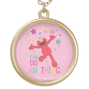 Elmo I Can Do Anything Gold Plated Necklace
