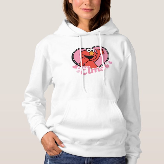 Elmo in Heart Valentine Hoodie (Front)
