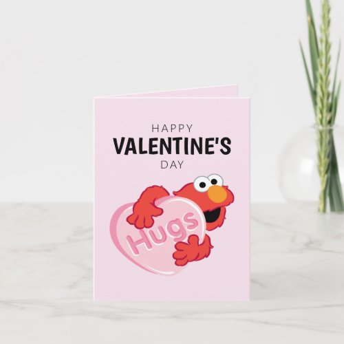 Elmo in Heart Valentine Note Card