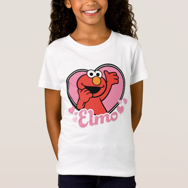 Elmo in Heart Valentine T-Shirt (Front)