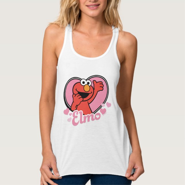 Elmo in Heart Valentine Tank Top (Front)