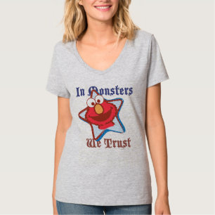 Elmo - In Monsters We Trust T-Shirt