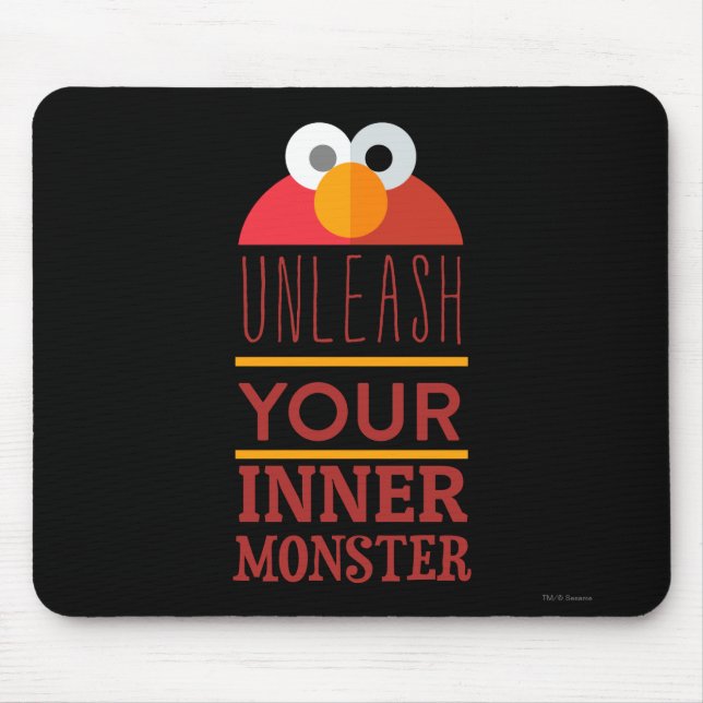 Elmo Inner Monster Mouse Pad (Front)