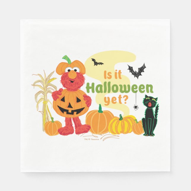 Elmo | Is it Halloween Yet? Napkins (Front)