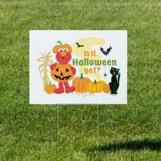 Elmo | Is it Halloween Yet? Sign