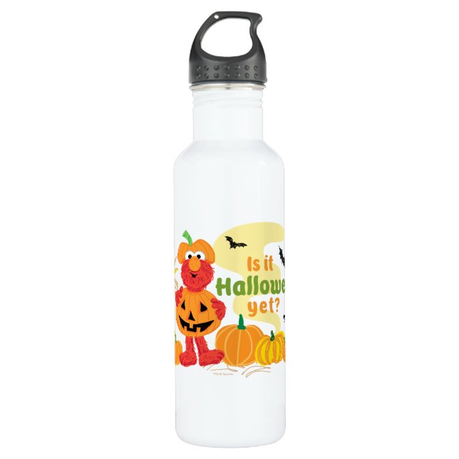 Elmo | Is it Halloween Yet? Stainless Steel Water Bottle (Front)