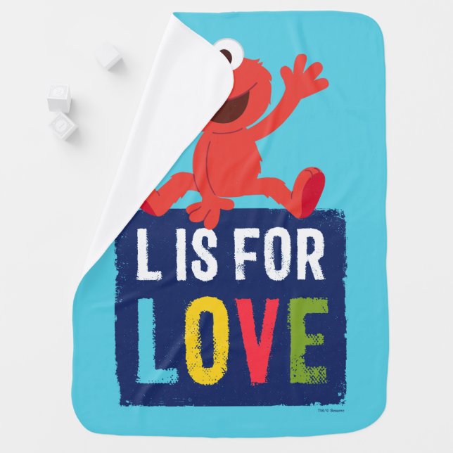 Elmo | L is for Love Baby Blanket (In Situ)