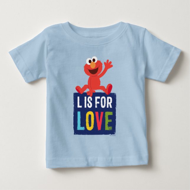 Elmo | L is for Love Baby T-Shirt (Front)