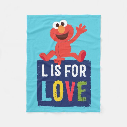 Elmo  L is for Love Fleece Blanket