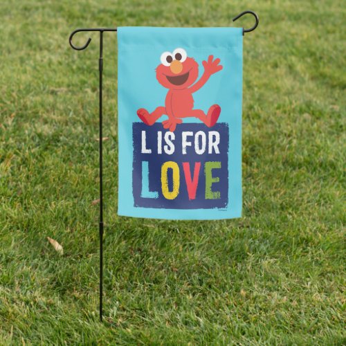 Elmo  L is for Love Garden Flag