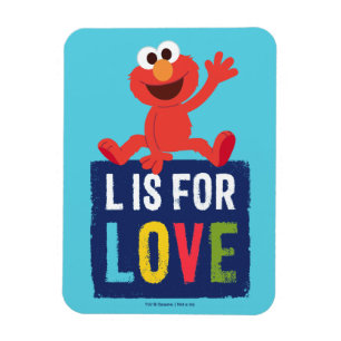 Elmo L is for Love Magnet