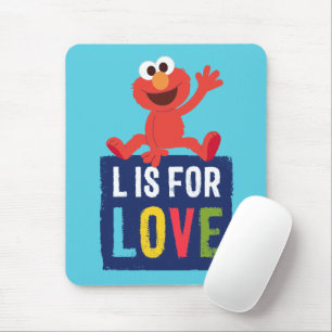Elmo   L is for Love Mouse Pad