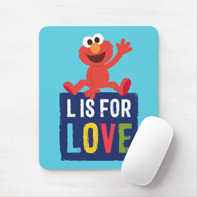 Elmo | L is for Love Mouse Pad (With Mouse)
