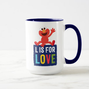 Elmo L is for Love Mug