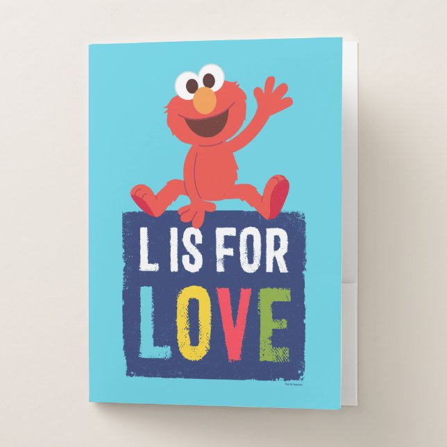 Elmo | L is for Love Pocket Folder (Front)