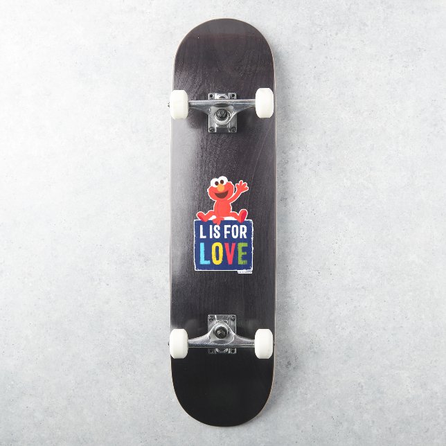 Elmo | L is for Love Sticker (Skateboard)