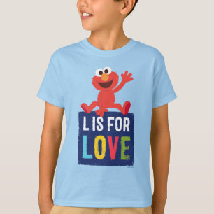 Elmo   L is for Love T-Shirt