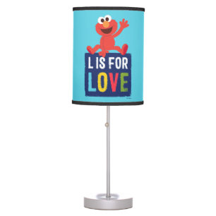 Elmo   L is for Love Table Lamp