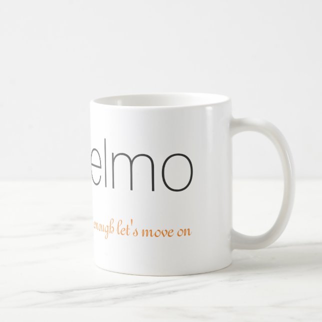 Elmo & Logo Mug | Enough Let's Move On (Right)