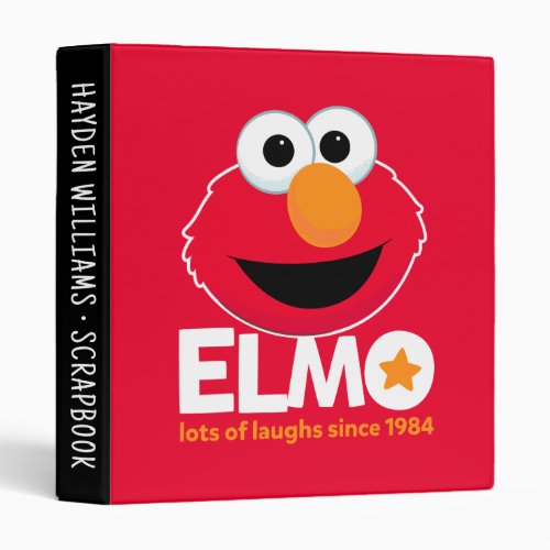 Elmo Lots of Laughs  Add Your Text 3 Ring Binder