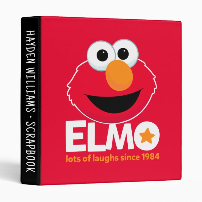 Elmo Lots of Laughs | Add Your Text 3 Ring Binder (Front/Spine)