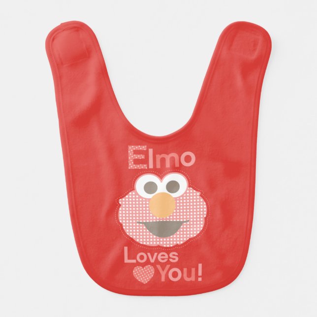 Elmo Loves You Bib (Front)