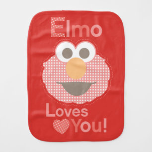 Elmo Loves You Burp Cloth