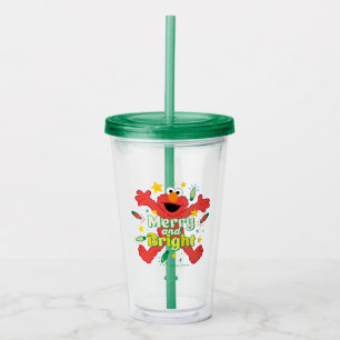 Elmo Merry and Bright Acrylic Tumbler