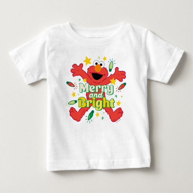 Elmo | Merry and Bright Baby T-Shirt (Front)