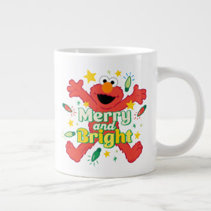 Elmo Merry and Bright Giant Coffee Mug