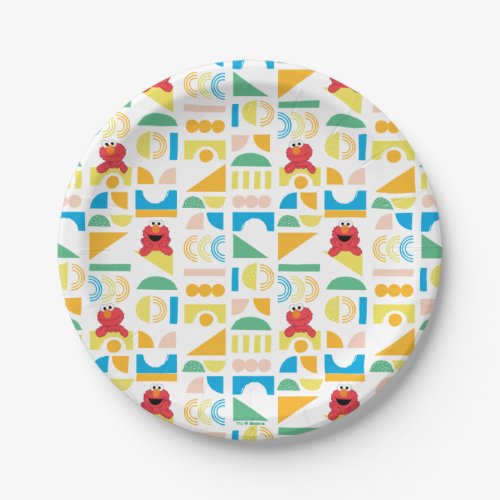Elmo Minimalist Pattern Paper Plates