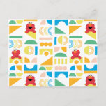 Elmo Minimalist Pattern Postcard