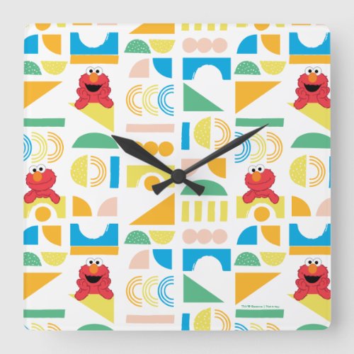 Elmo Minimalist Pattern Square Wall Clock