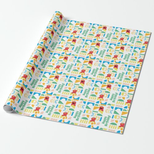 Elmo Minimalist Pattern Wrapping Paper