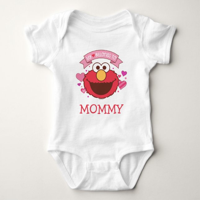 Elmo | My Heart Belongs To Elmo Baby Bodysuit (Front)