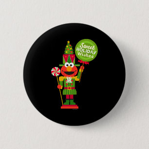 Elmo Nutcracker  Button