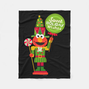 Elmo Nutcracker Fleece Blanket