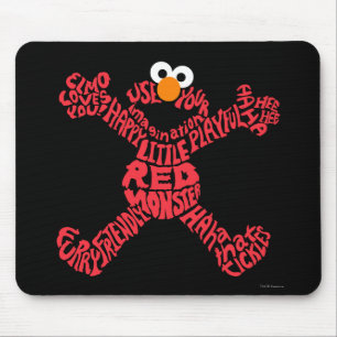 Elmo Pattern Fill Mouse Pad