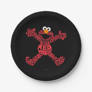 Elmo Pattern Fill Paper Plates
