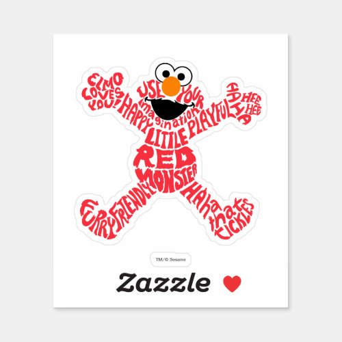 Elmo Pattern Fill Sticker