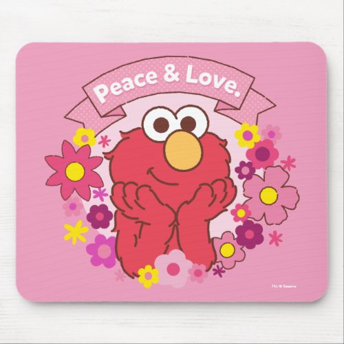 Elmo  Peace  Love Mouse Pad